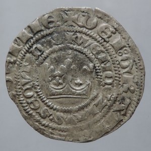 Václav II. 1278-1305, pražský groš Sm.2, nep.ned. 3,706g