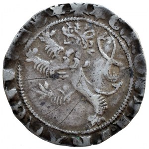 Václav II. 1278-1305, pražský groš, Sm.4, okr., nep.proh., škr.