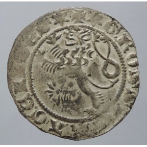 Jan Lucemburský 1310-1346, pražský groš Castelin 1, krásný exemplář, nep.ned. 3,287g/27,2mm