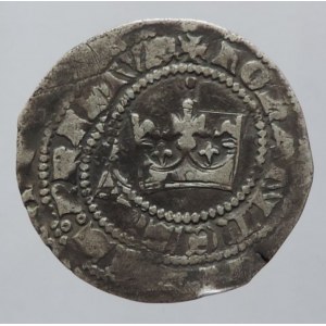 Jan Lucemburský 1310-1346, pražský groš Castelin 1, okrájený, dvojráz, 2,810g/24,3mm