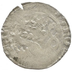 Václav IV. 1378-1419, pražský groš, Hána XIV, obrácené N, mělce ražen, nep.nap.ražbou