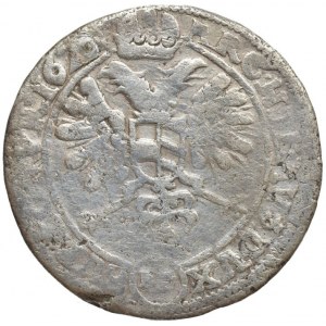 Ferdinand II. 1619-1637 kiprová mince, 60 krejcar 1621 BZ Olomouc-Zwirner, škr., hr., zaprav.dírka, ned.