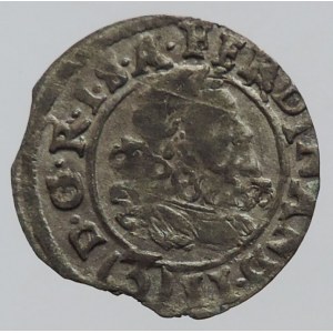 Ferdinand II. 1619-1637 kiprová mince, 3 krejcar 1622 kiprový Praha-Hübmer, MKČ 708, kraj.stř.