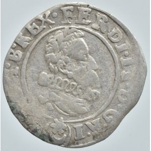 Ferdinand II. 1619-1637, 3 krejcar 1626 Praha-Hübmer, MKČ 760, nep.ned.