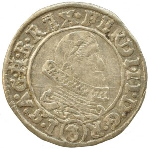 Ferdinand II. 1619-1637, 3 krejcar 1634 Praha-Schuster, MKČ 763, nep.škr., nep.hr.