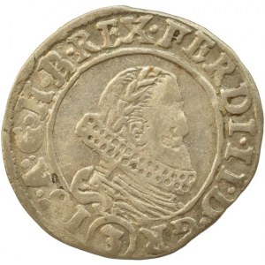 Ferdinand II. 1619-1637, 3 krejcar 1637 Praha-Wolker, MKČ 763, nep.škr., hr.