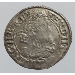 Ferdinand II. 1619-1637, 3 krejcar 1636 Kutná Hora-Geronis, MKČ 815, dr.ned. RR