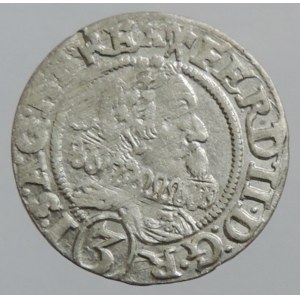 Ferdinand II. 1619-1637, 3 krejcar 1628 Vratislav-Riedel+Ziesler, MKČ 1018, dr.ned.