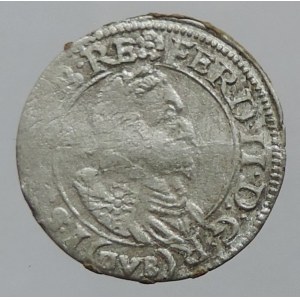 Ferdinand II. 1619-1637, 1 krejcar 1625 DVB Nisa-von Brenen, MKČ 1090, dr.st.kor., dr.ned.