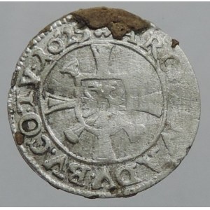 Ferdinand II. 1619-1637, 1 krejcar 1625 DVB Nisa-von Brenen, MKČ 1090, dr.st.kor., dr.ned.