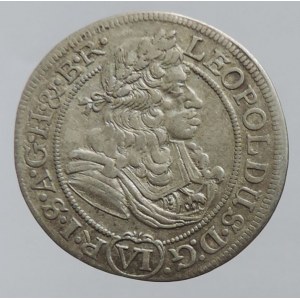 Leopold I. 1657-1705, VI krejcar 1687 Vratislav-Hammerschmidt, MKČ 1608