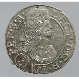 Leopold I. 1657-1705, 3 krejcar 1681 CK Kutná Hora-Krahe, MKČ 1454