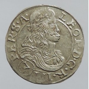 Leopold I. 1657-1705, 3 krejcar 1682 CK Kutná Hora-Krahe, MKČ 1454