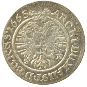 Leopold I. 1657-1705, 3 krejcar 1665 SH Vratislav