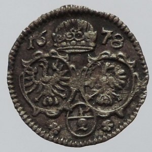 Leopold I. 1657-1705, 1/2 krejcar 1678 Opolí-Kirschenhofer, MKČ 1678