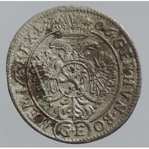 Josef I. 1705-1711, 1 krejcar 1706 GE Praha-Egerer, MKČ 1725, dr.skvrny RR