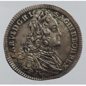 Karel VI. 1711-1740, XV krejcar 1734 Praha-Scharff, MKČ 1820, patina