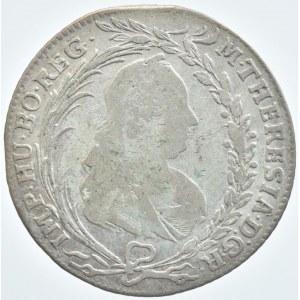 Marie Terezie 1740-1780, 20 krejcar 1770 EVS-AS, Praha, nep.ned.