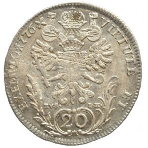 Josef II. 1765-1780, 20 krejcar 1776 C Praha EvS-IK