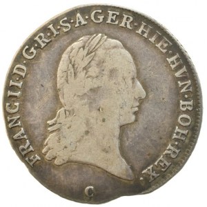 František II. 1792-1835, 1/4 tolar 1796 C Praha, nep.okr., dr.škr.