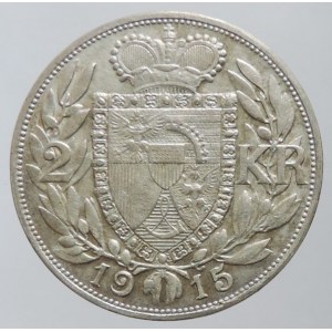 Liechtenstein, Johann II. 1858-1929, 2 kor. 1915