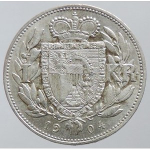 Liechtenstein, Johann II. 1858-1929, 1 kor. 1904