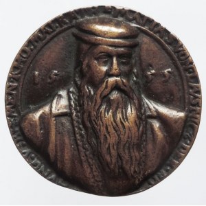 Matthias von Lausnitz, Cu litá portrétní medaile 1555, 39mm/25,27g, obchodník a poradce Ferdinanda I., ex Lanz aukce 15/1232