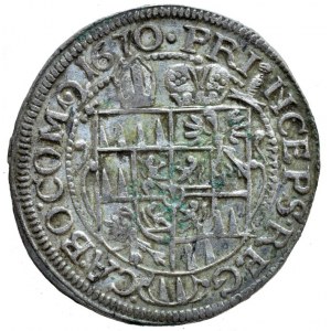 Olomouc biskupství, Karel II. Liechtenstein 1664-1695, 3 krejcar 1670, SV 326var.