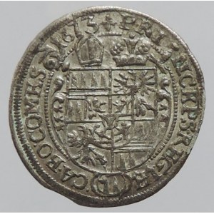 Olomouc biskupství, Karel II. Liechtenstein 1664-1695, 3 krejcar 1673, SV-328, M-210 R