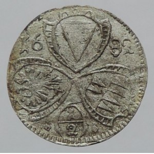 Olomouc biskupství, Karel II. Liechtenstein 1664-1695, 1/2 krejcar 1682 SV-302