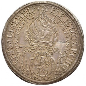 Salzburg arcibiskupství, Paris Graf Lodron 1619-1653, tolar 1649, Zöttl 1500, Probszt 1228, patina