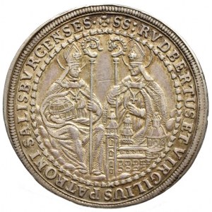 Salzburg arcibiskupství, Johann Ernst 1687-1709, 1/2 tolar 1694, Zöttl 12183, Probszt 1817