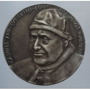 Vatikán, Jan XXIII. 1958-1963, AR medaile 35mm/14,503g na 2. Vatikánský kongres, patina, originál etue