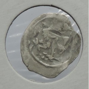 Friedrich Sličný jako král 1314-1330, fenik CNA B 223, mincovna Enns, poprsí anděla/gryf