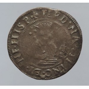 Ferdinand I. 1526-1564, sechser b.l. Hall, patina, ned.