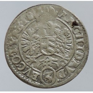 Matyáš II. 1611-1619, 3 krejcar 1618 Vídeň-Jessinski, ned.