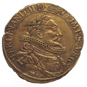 Ferdinand II. 1619-1637, Cu portrétní medaile 1624, město Besancon, škr. nastř.