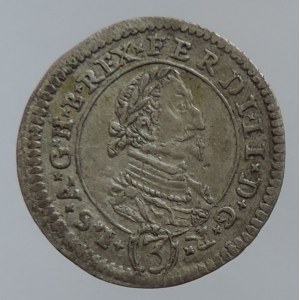 Ferdinand II. 1619-1637, 3 krejcar 1626 Graz, v opise křížky