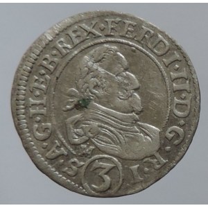 Ferdinand II. 1619-1637, 3 krejcar 1624 Sv.Vít-Matz