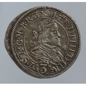 Ferdinand III. 1637-1657, 3 krejcar 1640 Sv.Vít