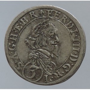 Ferdinand III. 1637-1657, 3 krejcar 1642 sv. Vít