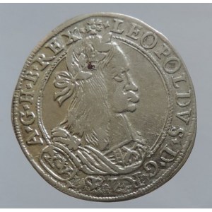 Leopold I. 1657-1705, XV krejcar 1663 Graz, Höllhuber 63.1.3 R