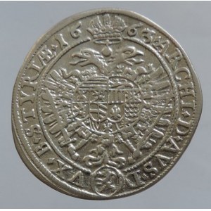 Leopold I. 1657-1705, XV krejcar 1663 Graz, Höllhuber 63.1.3 R