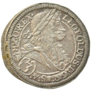 Leopold I. 1657-1705, 3 krejcar 1697 Graz, patina