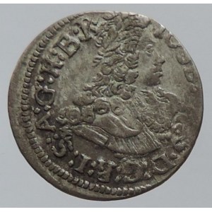 Josef I. 1705-1711, 1 krejcar b.l. Hall, nep.exc., patina RR