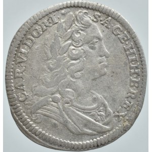 Karel VI. 1711-1740, 3 krejcar 1731 Vídeň, zc.nep.proh.