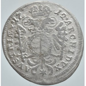 Karel VI. 1711-1740, 3 krejcar 1712 Mnichov, nep.ned