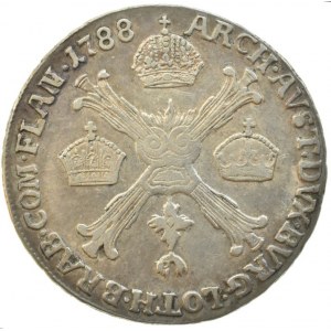 Josef II. 1780-1790, 1/4 tolar křížový 1788 H, Her.211