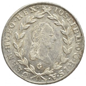 Josef II. 1780-1790, 20 krejcar 1785 G, sbírkový
