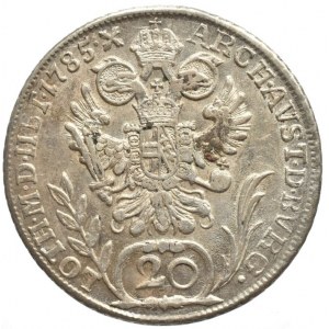 Josef II. 1780-1790, 20 krejcar 1785 G, nep.škr.